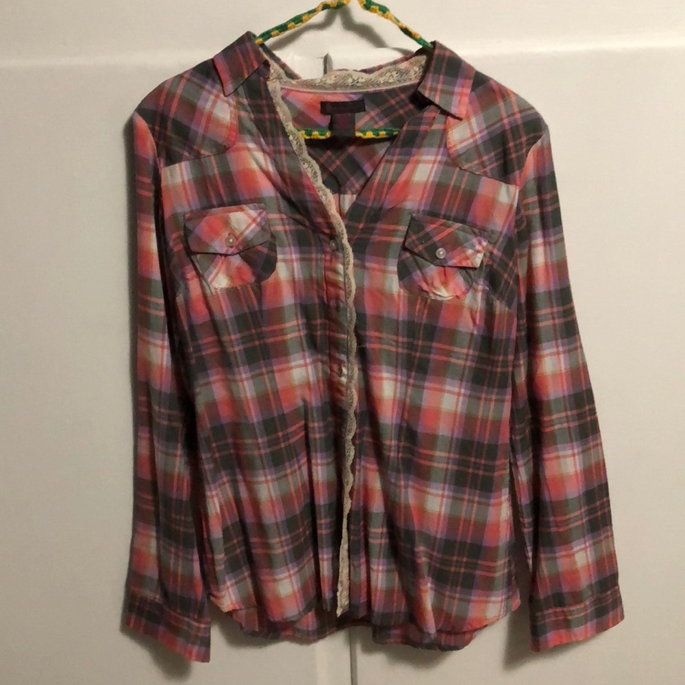 Flannel with lace